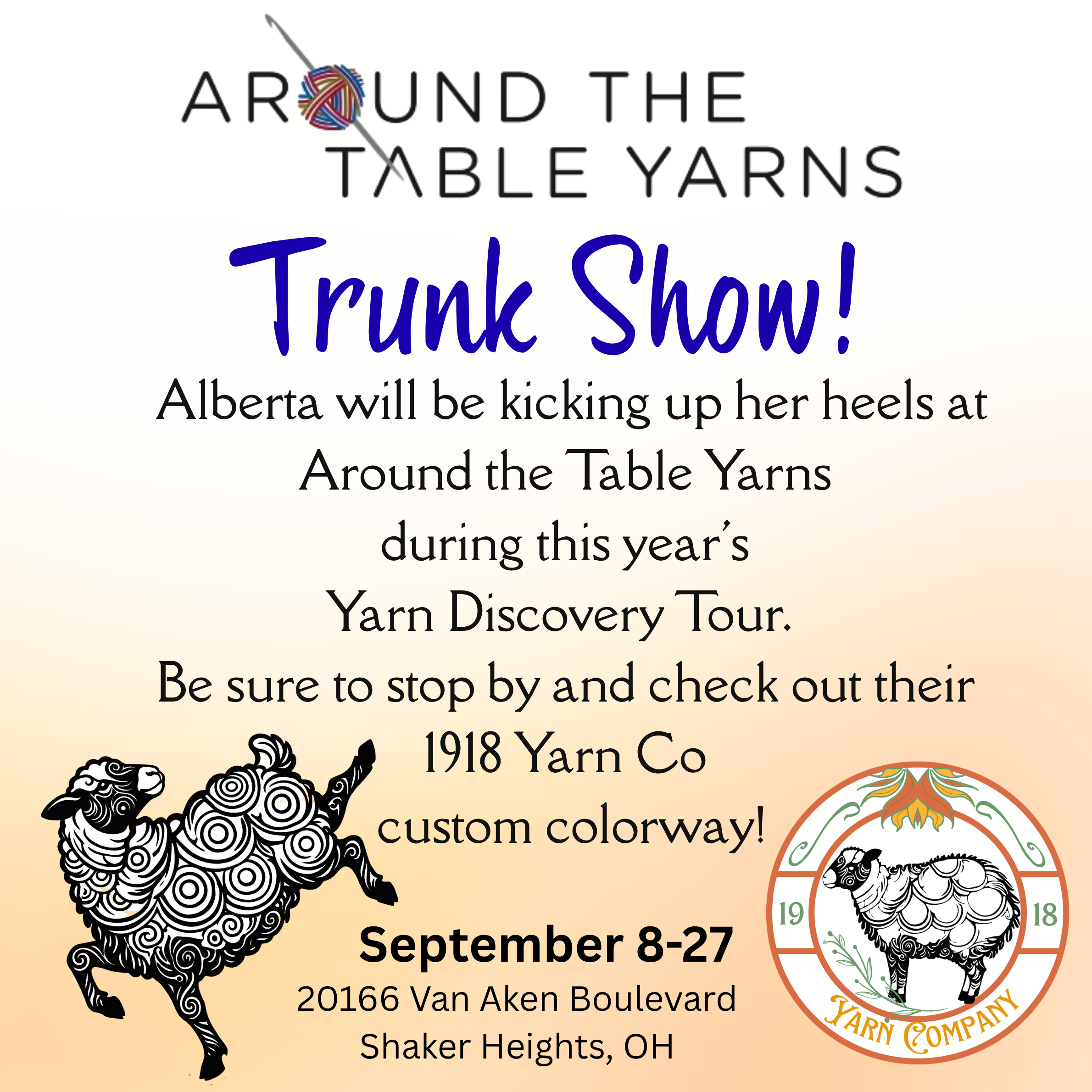 Around the Table Custom Colorway & Trunk Show!